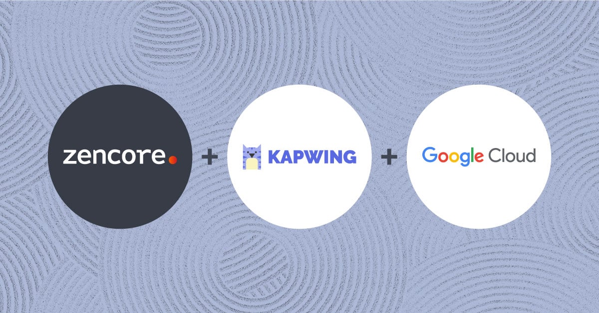 Zencore and Kapwing Google Cloud Managed Services Agreement