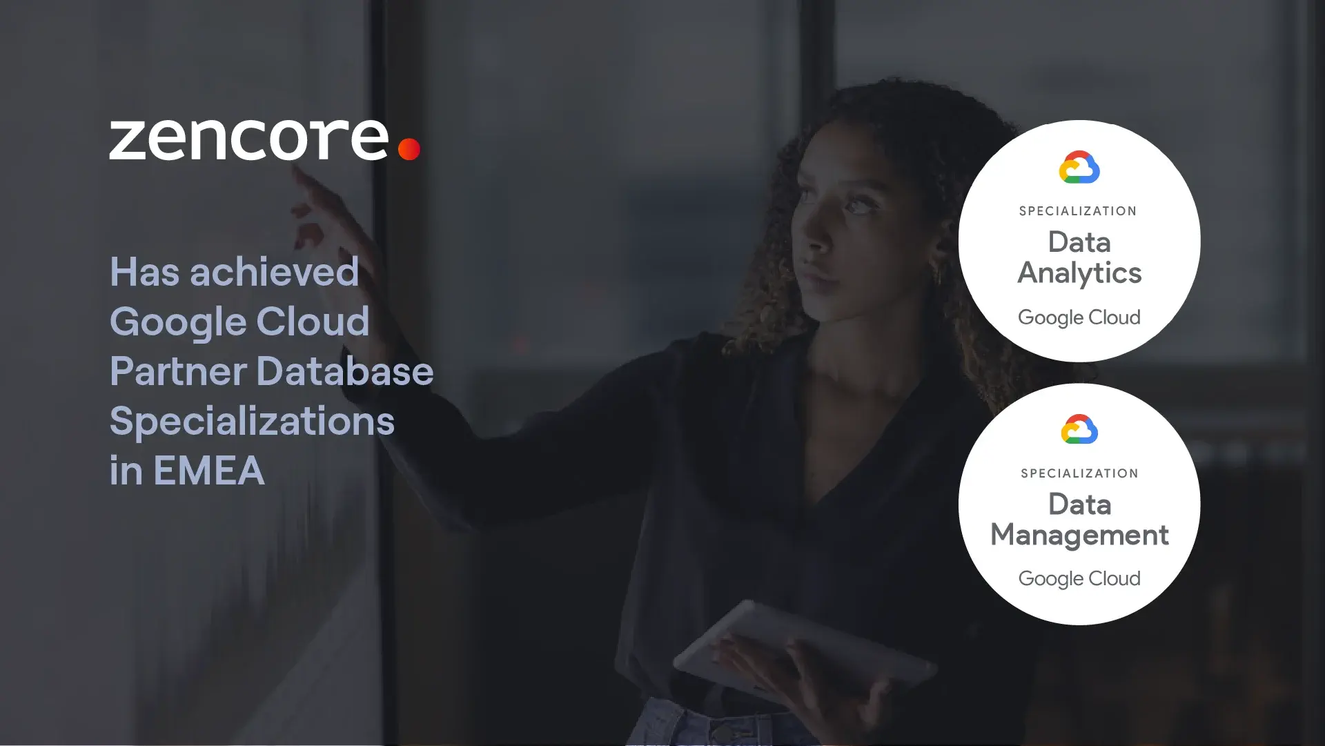 Zencore has achieved Google Cloud Partner Database Specializations in EMEA